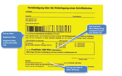 registered letter notfication